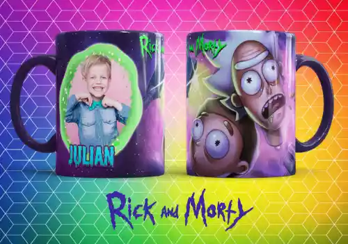 vectores plantilas RICK Y MORTY,CARICATURA,NIñO,SERIE,MARCO,